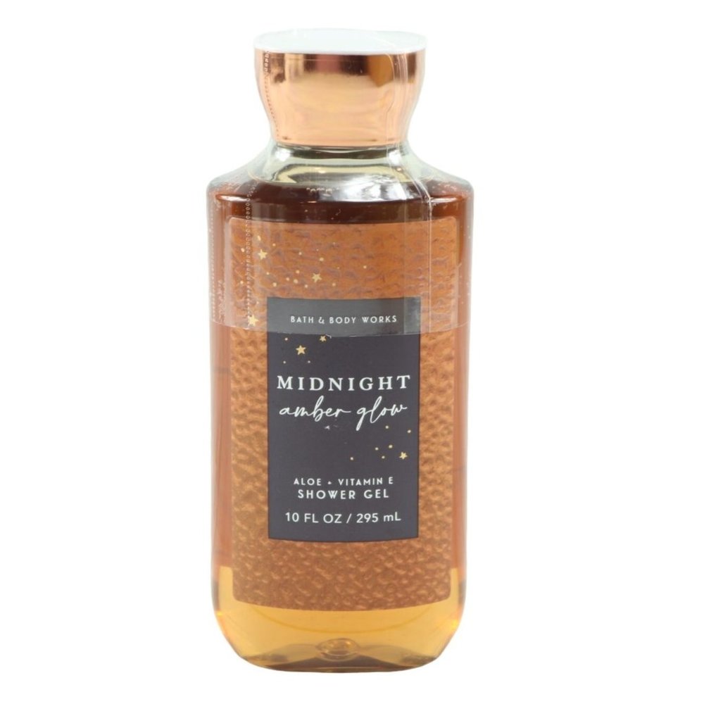 Bath & Body Works Midnight Amber Glow Shower Gel Full Size 10 oz.